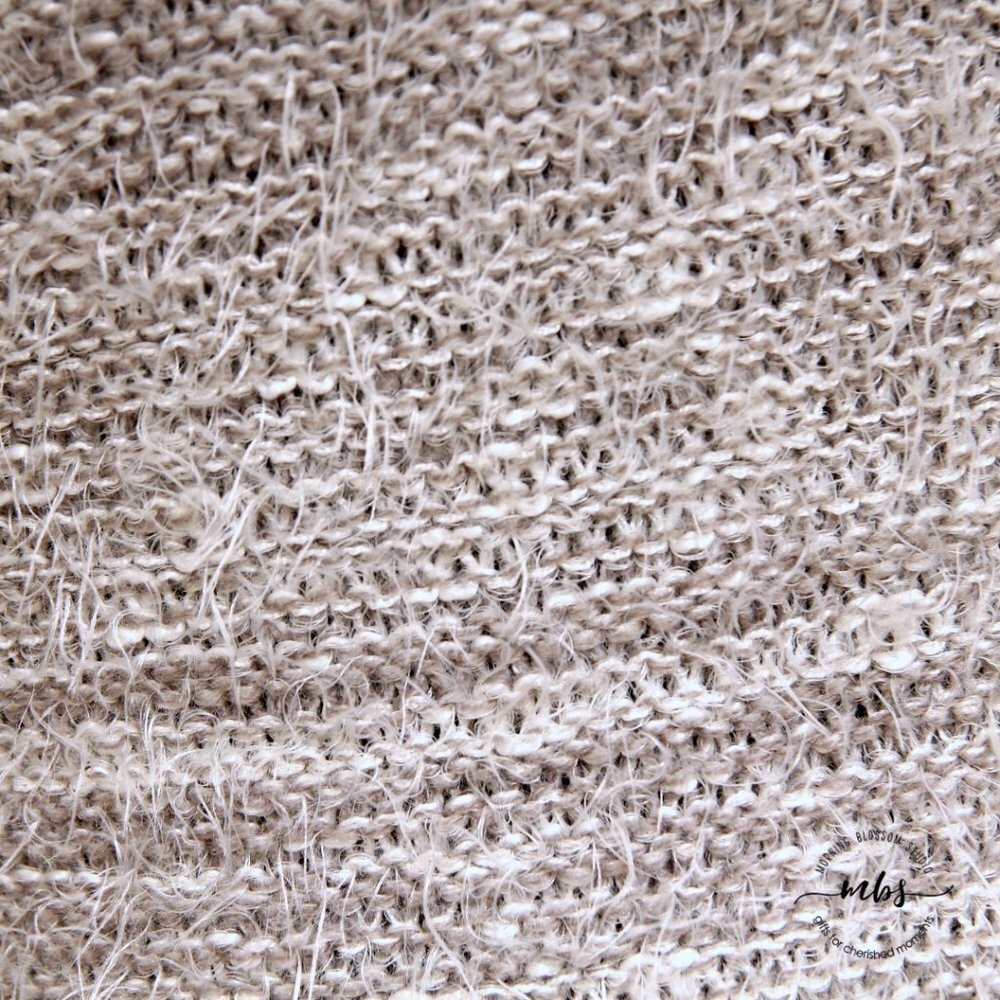 Lazy Sweater Fuzzy Fringe Open Cardigan Gray Whit… - image 7